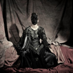 Photography Leonardo V, Amen Couture, Swarovski Mask Hand Made by Leonardo V, Shoes by Caovilla