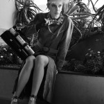 Photography Leonardo V, Dress by Greta Boldini, Hat by Marta de Martini, Shoes by Richmond, Bag by Greta Boldini, Earrings and Glasses by Vintage 65