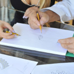 Andrea Buccellati and Lucrezia Buccellati sketching new Designs