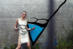 silver dress by MB Couture, shoes all by Giuseppe Zanotti Design; Photograhy Leonardo V